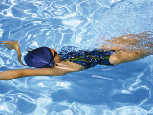 Ambience Swimmer Swimming Underwater