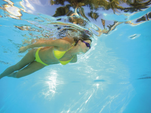 Girl in pool